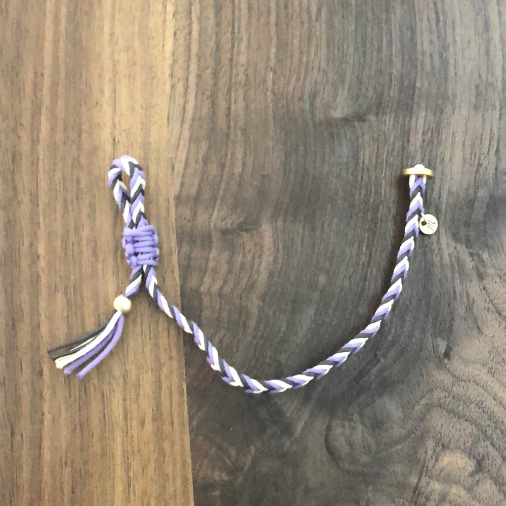 Madewell Purple friendship bracelet